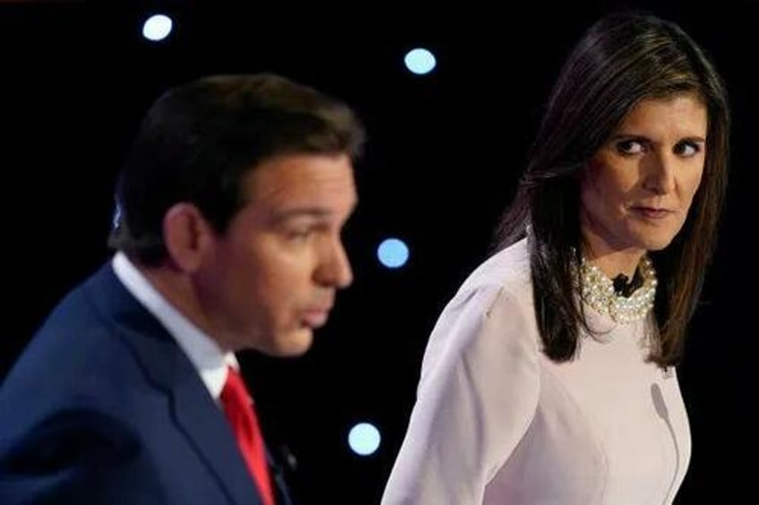 amid dueling debates vivek warns the system will force haley desantis ticket to bring down trump