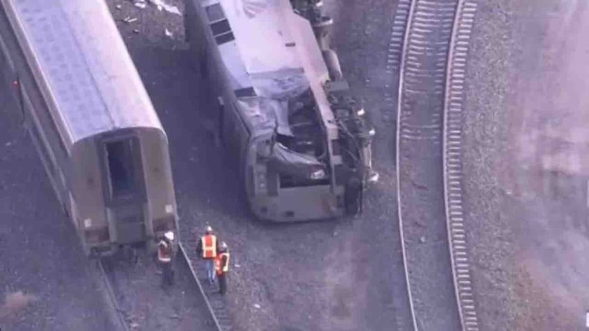 Amtrak train derailed