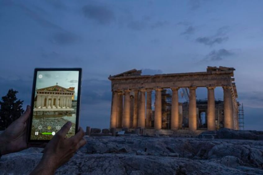 an app shows how ancient greek sites looked thousands of years ago its a glimpse of future tech