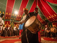 Ancient Moroccan mountain music entrances festival crowd