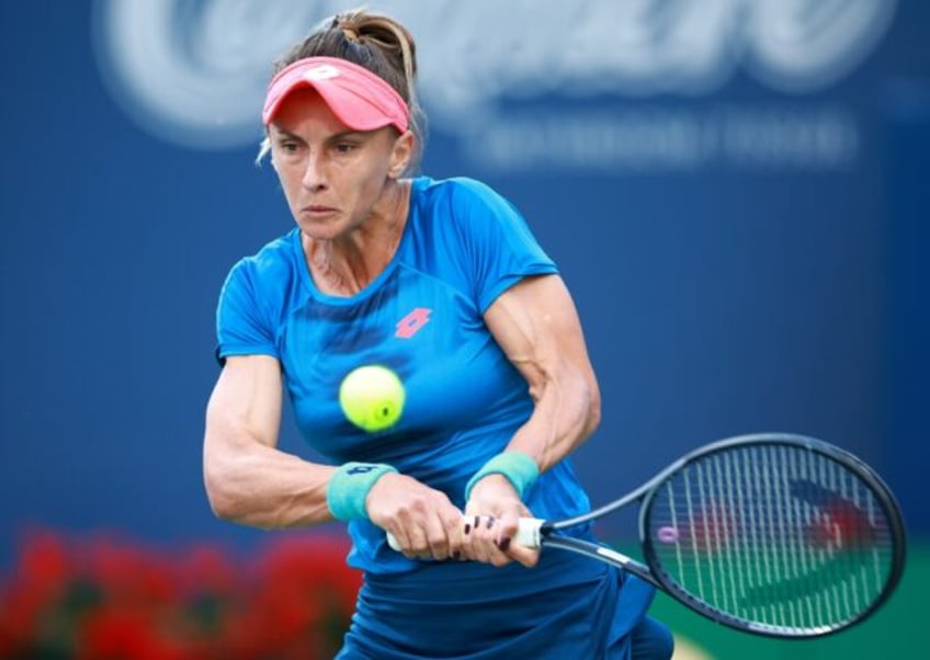 Lesia Tsurenko of Ukraine eliminated former US Open champion Bianca Andreescu of Canada in