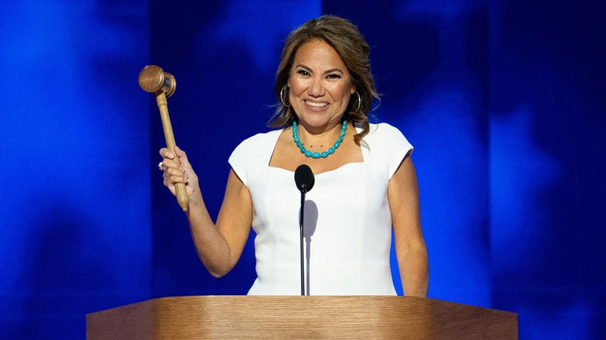 Veronica Escobar gavels to order the final day of the 2024 Democratic National Convention