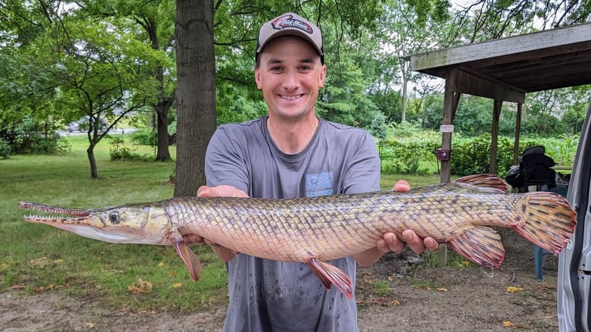 Gar fish caught in Indiana to break state record