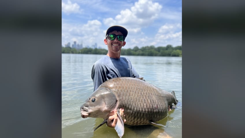 Austin holding fish