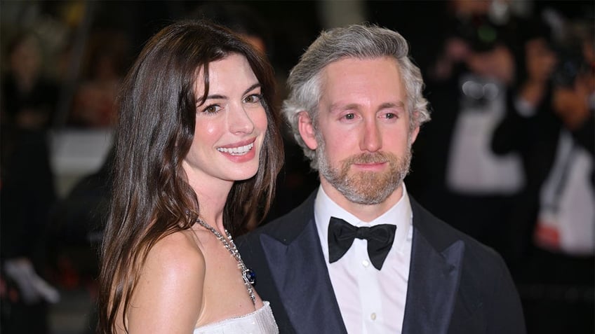 Anne Hathaway with her husband Adam Shulman