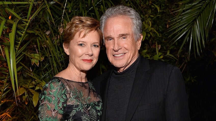 Annette Bening wears sheer dress next to husband Warren Beatty