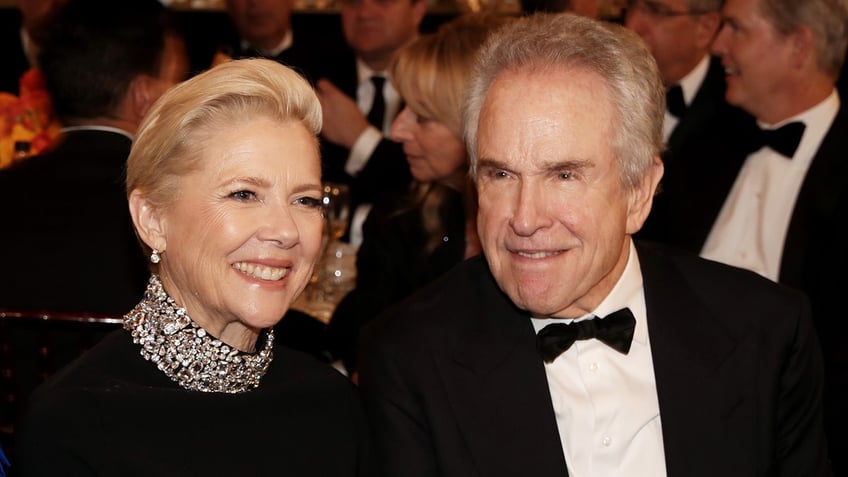 Annette Bening and Warren Beatty attend black tie function