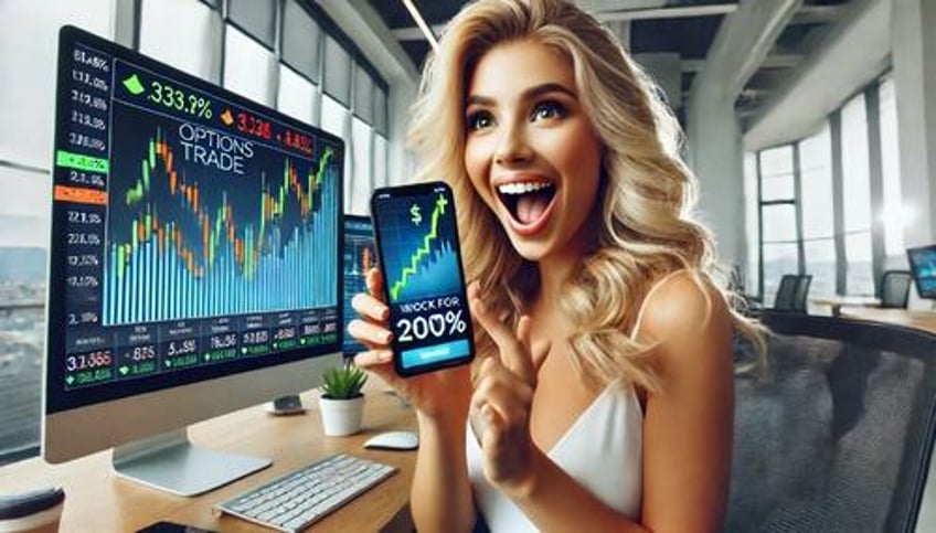 An options trader happy to be on track for a 200% gain. 