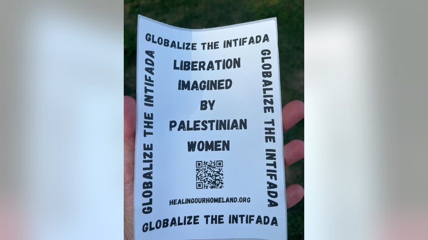 'globalize the intifada' sign