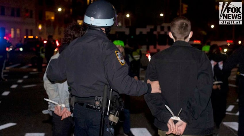 NYPD arrests demonstrator