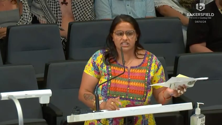 Protestor addressing Bakersfield City Council