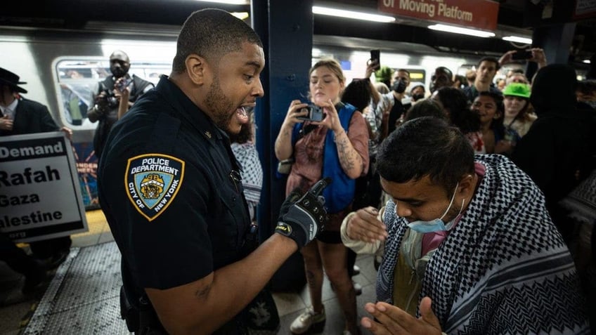 Palestine Israel Protest New York Subway