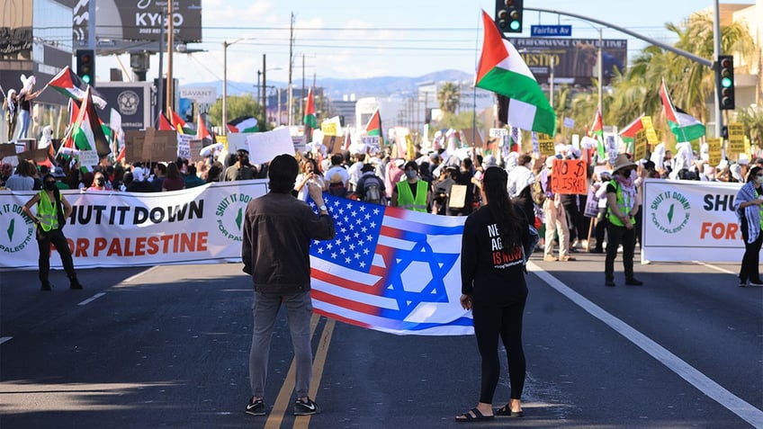 anti israel protesters disrupt black friday shopping to call for palestinian uprising intifada revolution