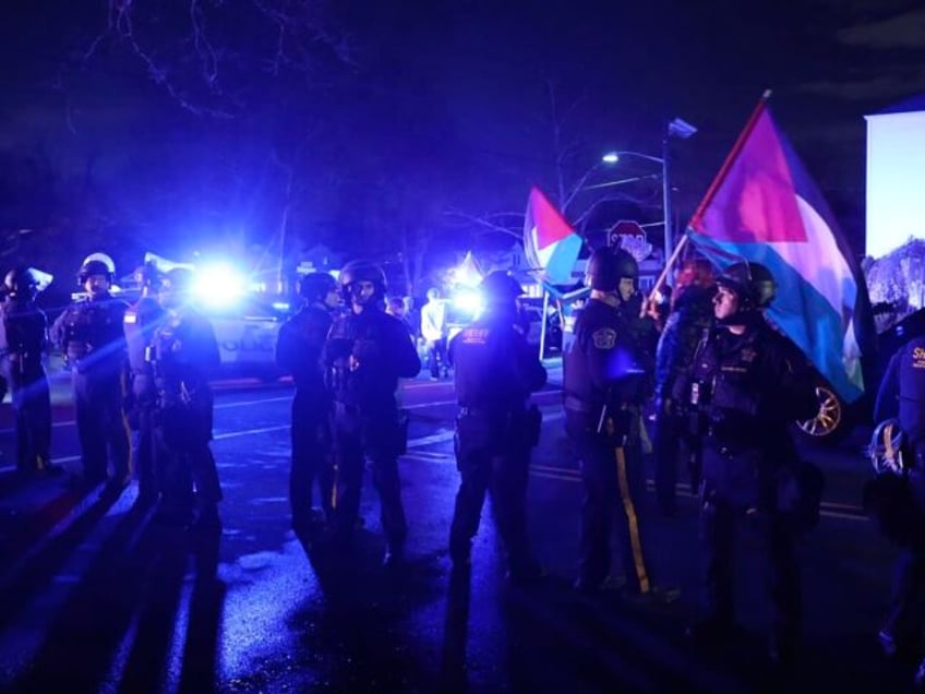 TEANECK, NEW JERSEY, US - APRIL 01: Hundreds of pro-Palestine protesters gathered outside