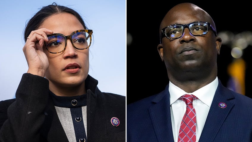aoc defends jamaal bowman pulling fire alarm in moment of panic blasts gop for protecting george santos