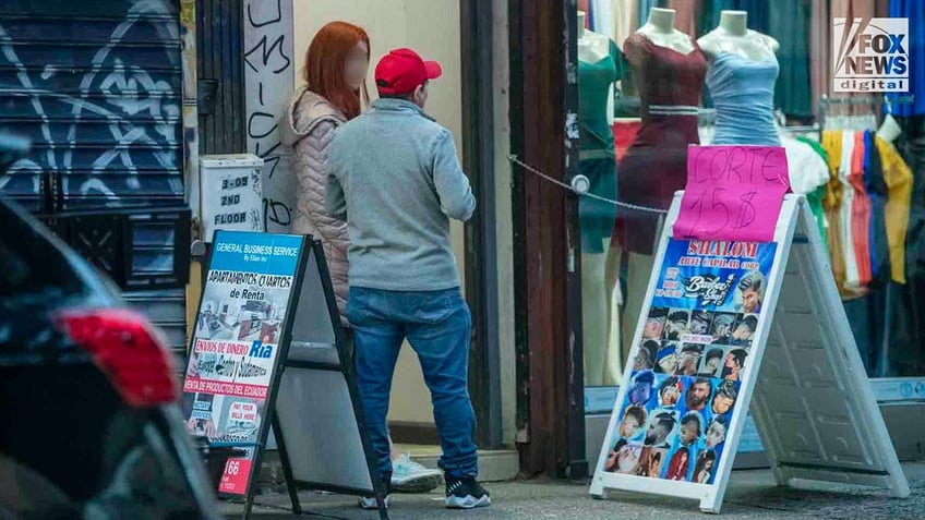 Sex worker on the street in New York City