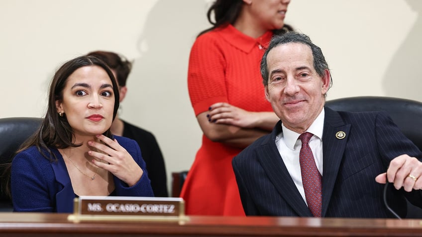 Rep. Alexandria Ocasio-Cortez and Ranking Member Rep. Jamie Raskin.