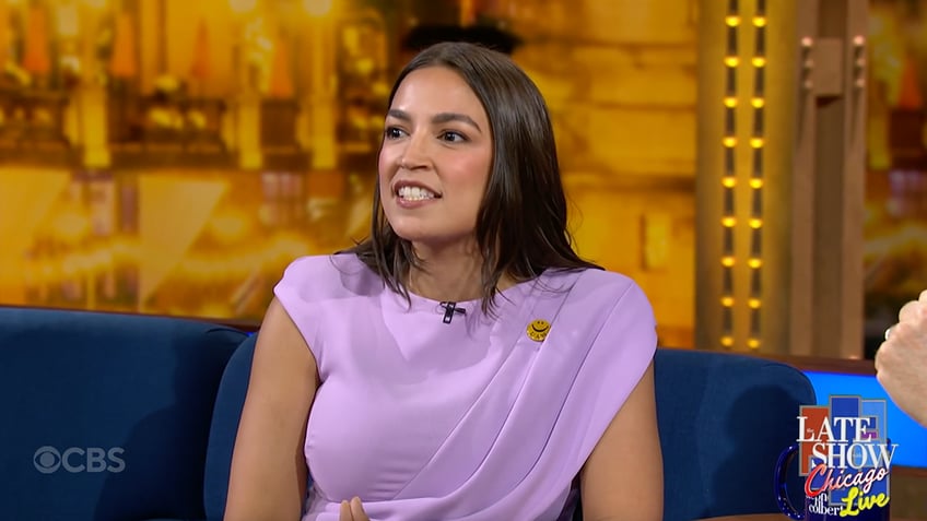 AOC on Colbert's show