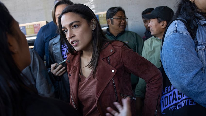 AOC in a crowd