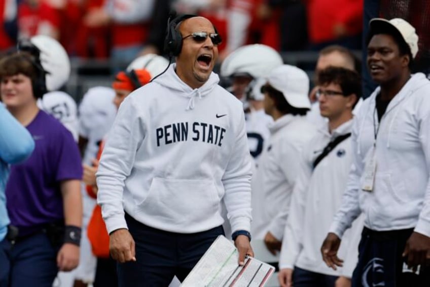 ap top 25 takeaways james franklin and penn state still chasing elite big 12 race takes a twist