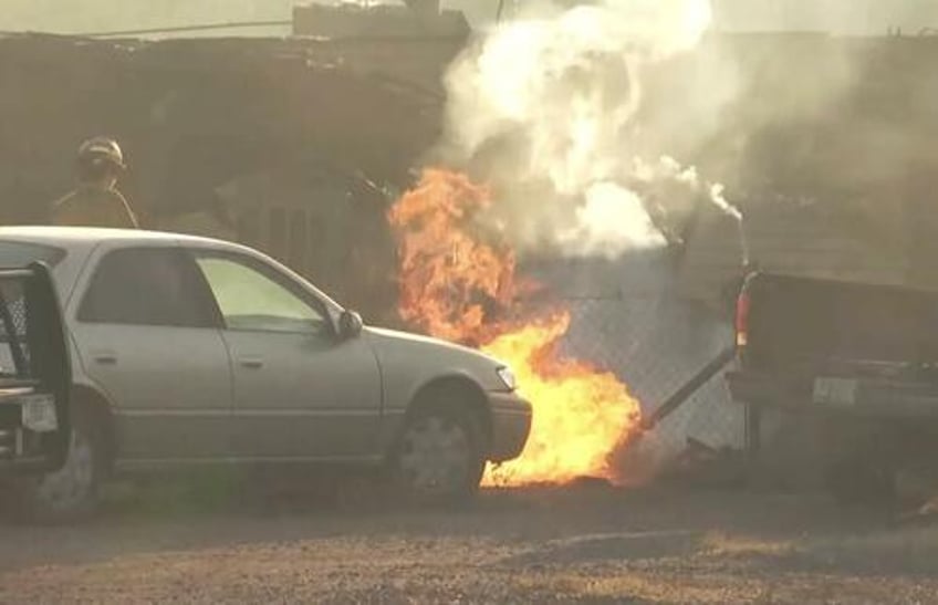 apache indian named keanu dude arrested for causing a massive wildfire by burning the american flag