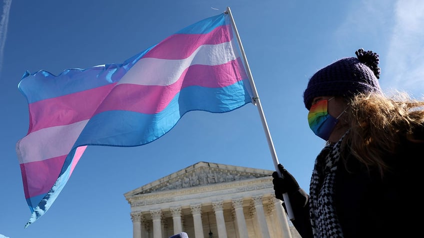 Trans rights protesters in Washington