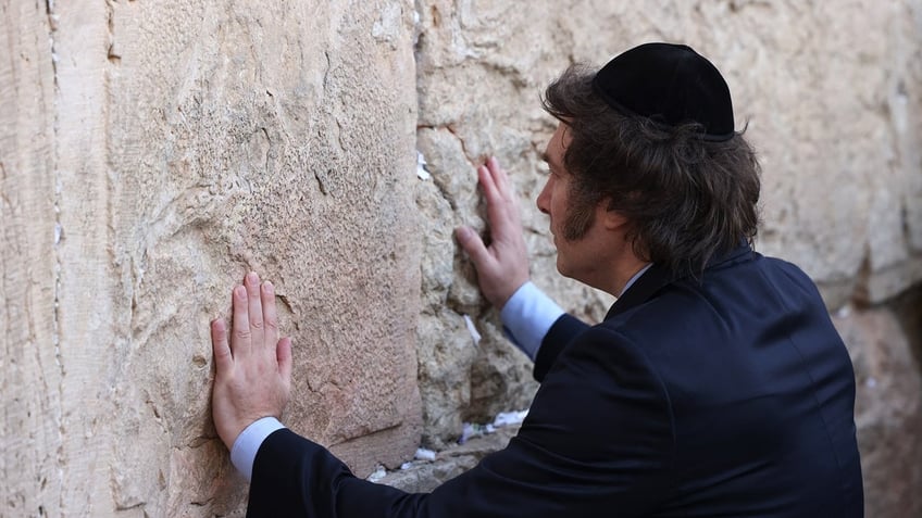 Javier Milei Western Wall