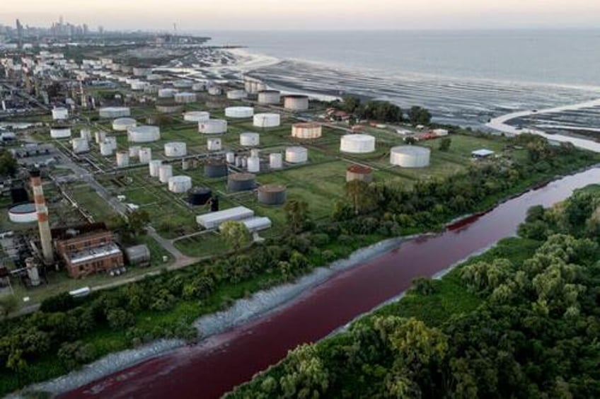 argentinian stream mysteriously turns blood red sparks fears of toxic leak