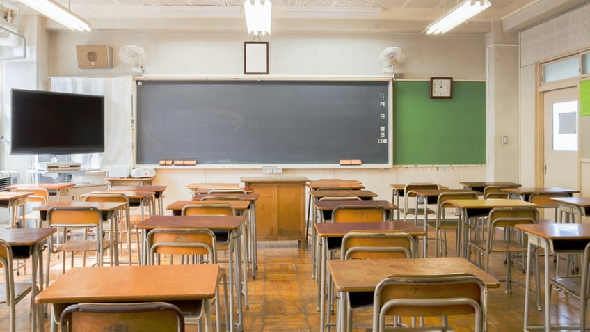 An empty classroom