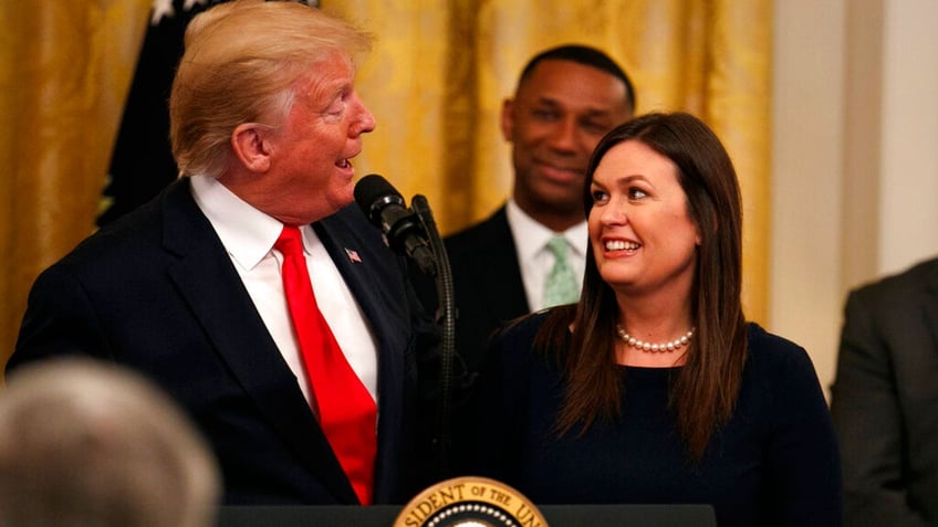 arkansas gov sarah huckabee sanders to endorse trump at florida rally on wednesday