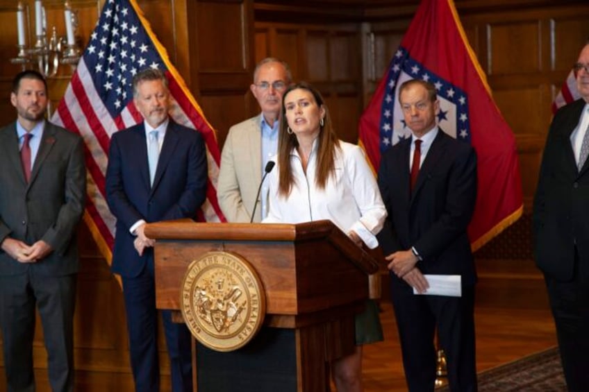 arkansas governors 19000 lectern remains out of sight but not out of mind with audit underway