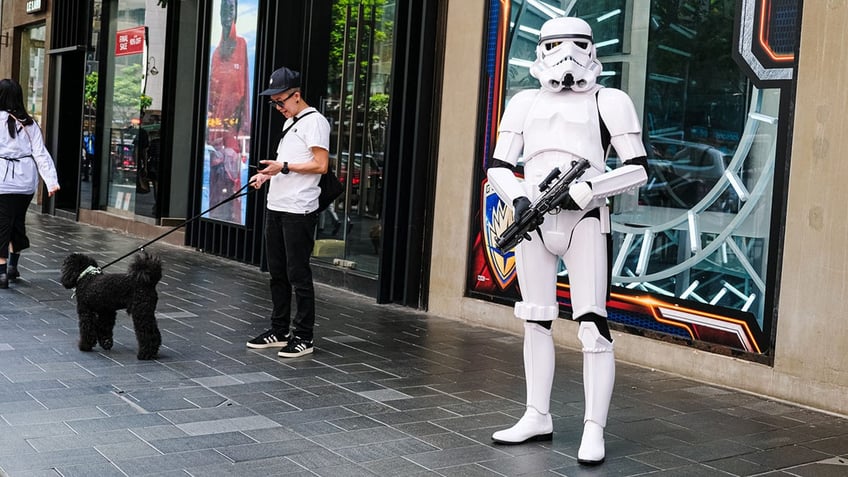 Stormtrooper in public