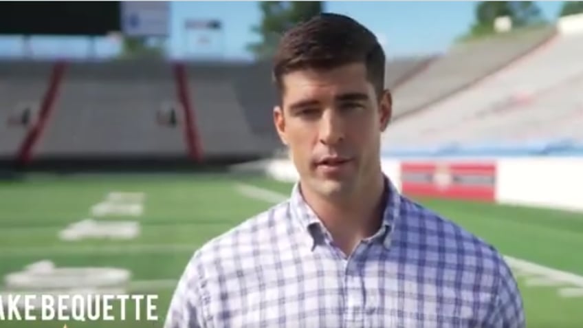 Former pro football player and Iraq War veteran, in a campaign video, announces his 2022 Republican primary challenge against Sen. John Boozman of Arkansas, on July 12, 2021. 