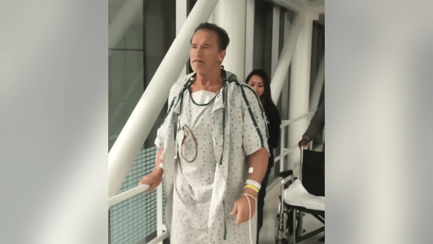 arnold schwarzenegger recalls near death experience after botched heart surgery in the middle of a disaster