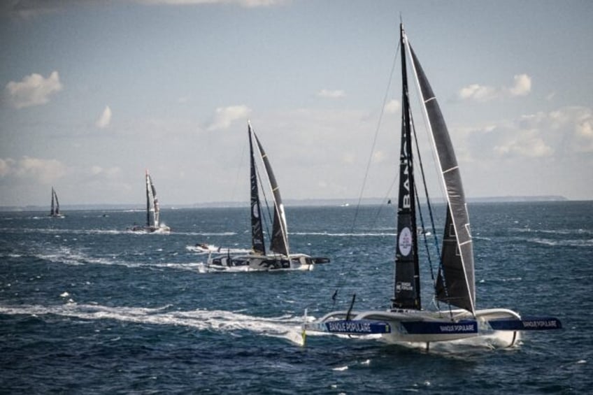 World awaits: The trimarans of l'Ultim Challenge leave Brest