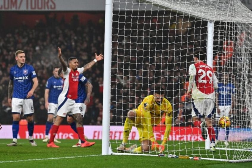 Kai Havertz (right) scored the winner for Arsenal against Ipswich