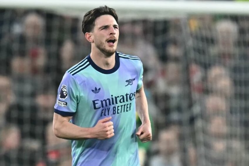 Declan Rice salvaged a 1-1 draw for Arsenal at Manchester United on Sunday