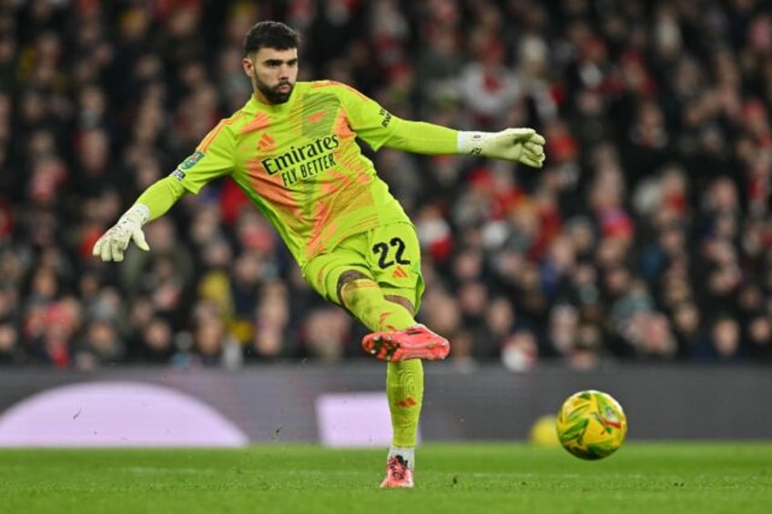 Arsenal goalkeeper David Raya