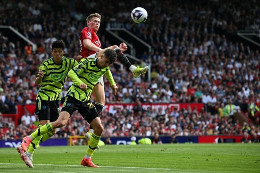 Arsenal's Kai Havertz (centre) is hoping for a Tottenham surprise against Manchester City