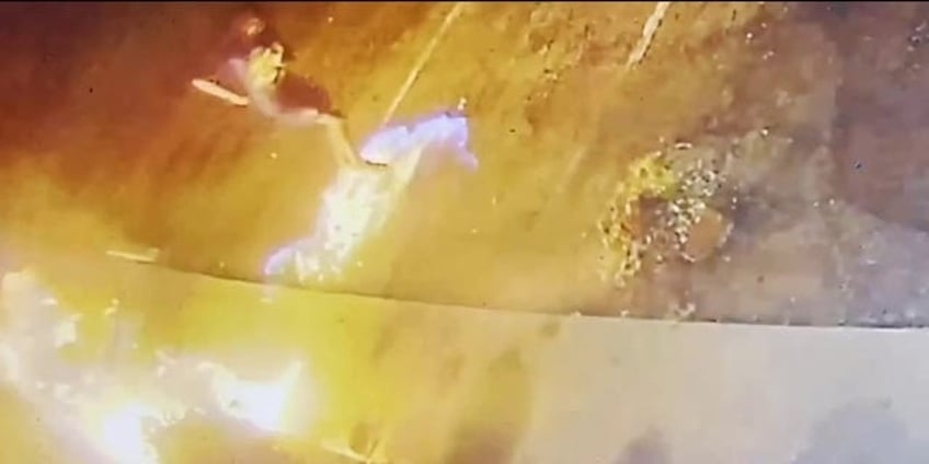 arsonist accidentally lights self on fire while attempting to set church ablaze video