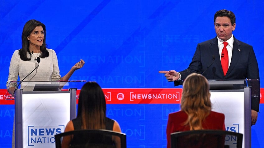 Nikki Haley and Ron DeSantis