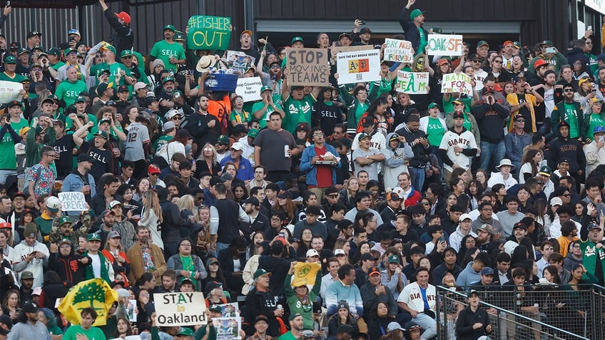 as giants fans join in sell the team chant at oracle park