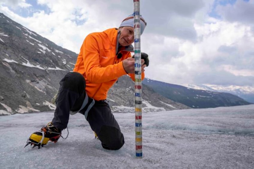 as thaw accelerates swiss glaciers have lost 10 of their volume in the past 2 years experts say