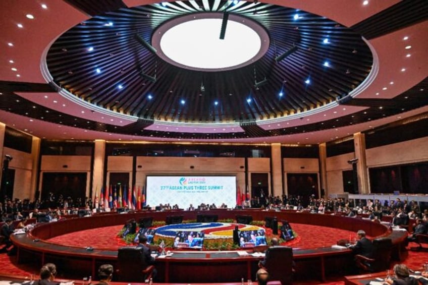 Leaders meet for an ASEAN Plus Three Summit in Vientiane, Laos