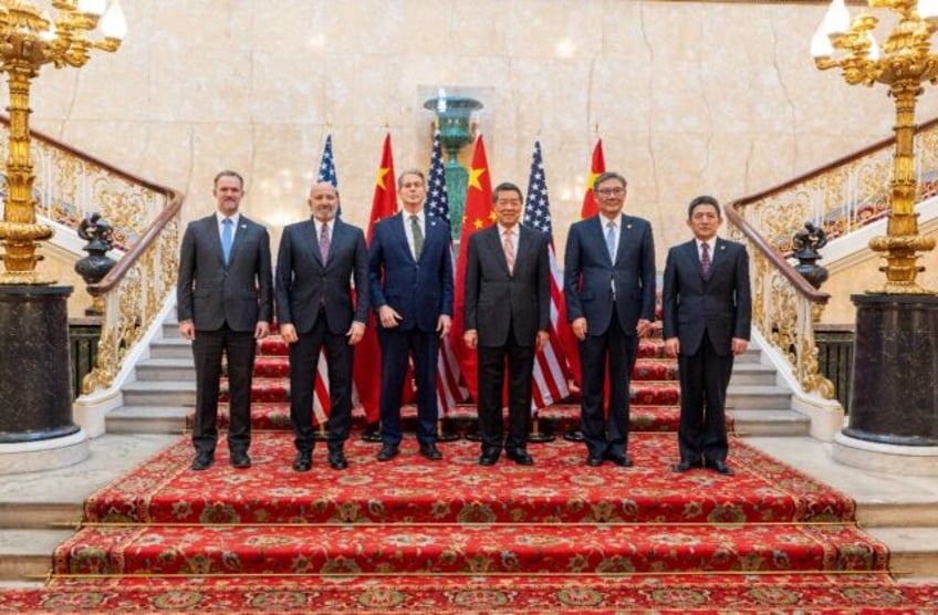 Top negotiators from China and the United States are meeting in London for closely watched