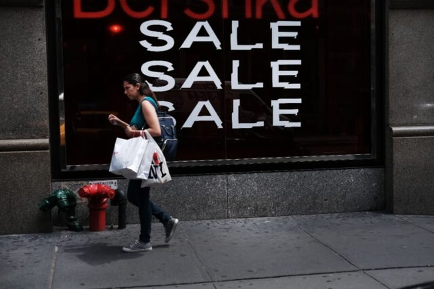 Forecast-beating US retail sales data helped to temper worries about the world's number on