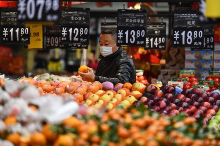 Data showing Chinese consumer prices rising more than expected last month provided some fr