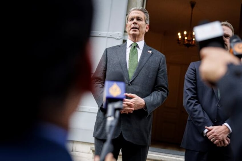 US Treasury Secretary Scott Bessent (L) and Trade Representative Jamieson Greer hailed 'su