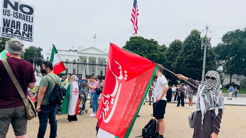 Protesters supported Iran and called for a "global intifada" even as President Trump was engineering a ceasefire between Ireal and Iran.