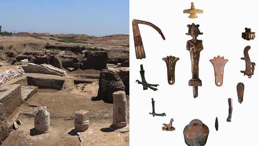 Egyptian Ministry of Tourism and Antiquities tools found at observatory